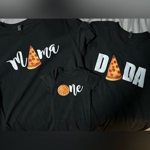 Baby’s First Birthday custom shirts for baby mom dad